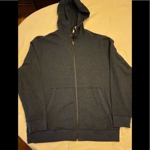 Banana Republic Ultra Waffle Hoody Sz XL Navy Blue